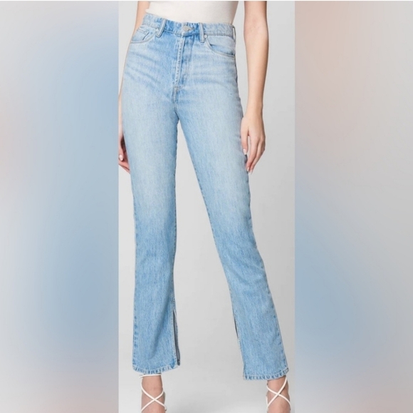 Blank NYC The Cooper Slim Straight Slit Inseam Womens Size 31 Adrenaline Rush - Picture 3 of 15